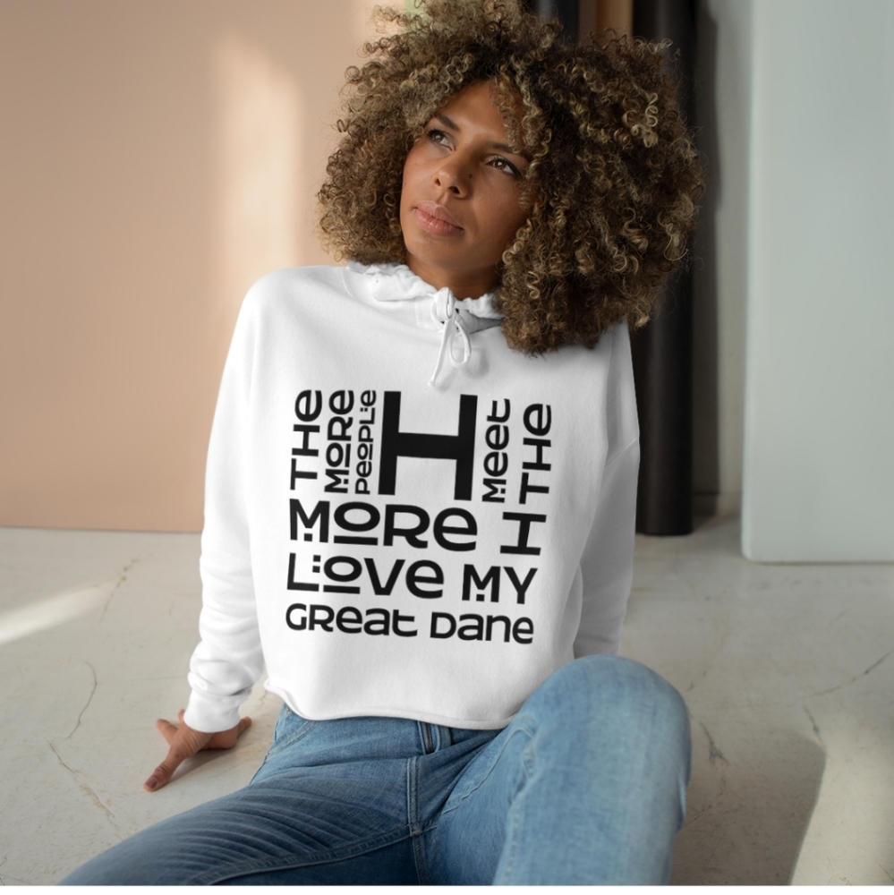 Great Dane Cropped Hoodie
